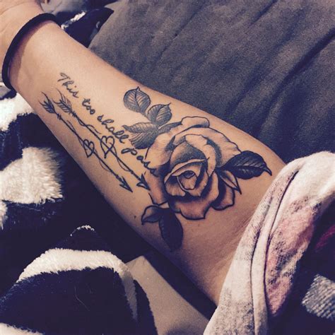Rose Tattoos On Arm With Name City Of