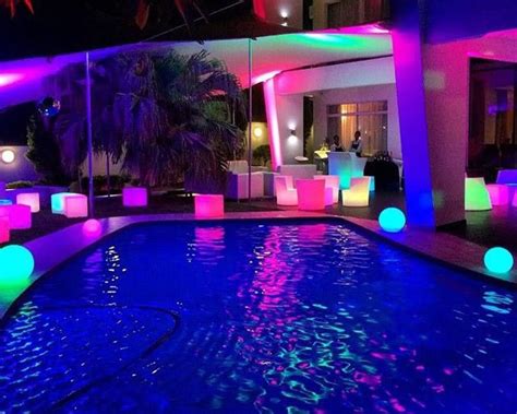 Sweet 16 Pool Parties Neon Pool Parties Night Pool Party Pool Beach Party Neon Birthday