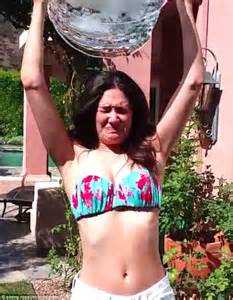 Emmy Rossum Takes Ice Bucket Challenge In Bikini As Grey S Anatomy Cast