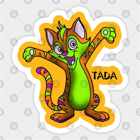 Tada Funny Cat Funny Cat Lover Sticker Teepublic