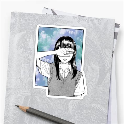 Lonely Girl Sad Japanese Anime Aesthetic Stickers By