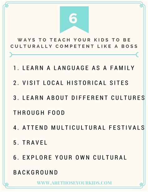 Teach Your Kid To Be Culturally Competent Like A Boss Teaching
