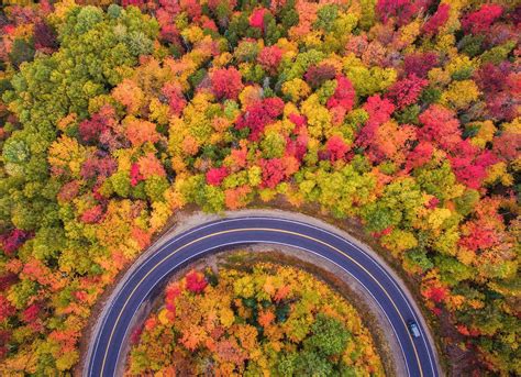 Aerial View Of Fall Colors New Hampshire Imagesofnewhampshire