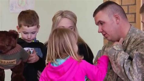 Soldier Surprises Son At School Youtube