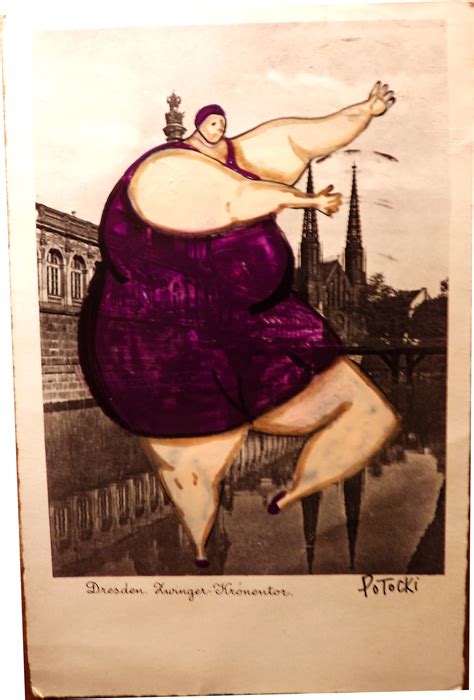 The BBW Dancer Of Dresden Original Art On Vintage Postcard You Re