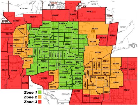 Maricopa County Zip Code Map Pdf