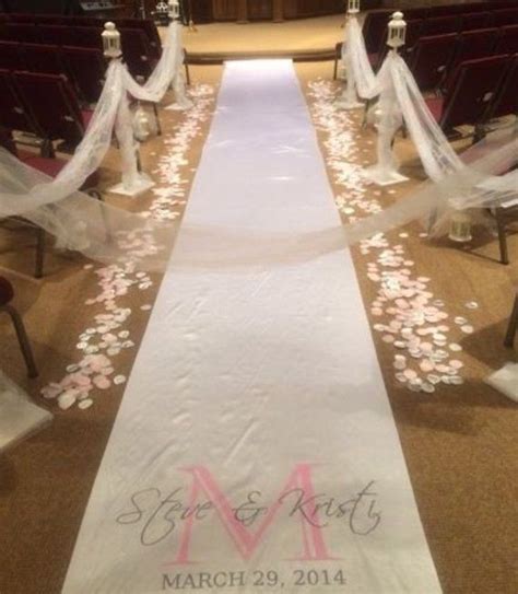 White Fabric Wedding Aisle Runner Unconventional But Totally Awesome