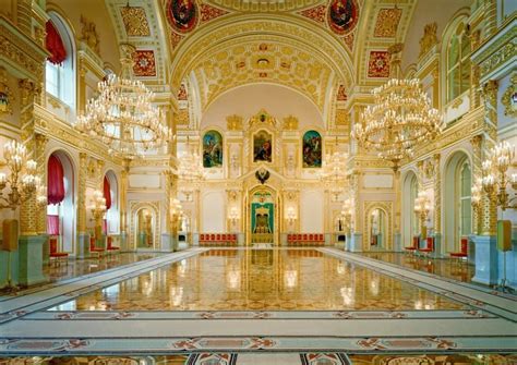 Moscow Kremlin Inside Intérieur Du Palais Château De Rêve Lieu De Culte