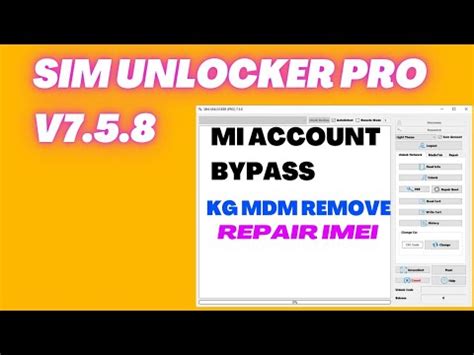 Sim Unlocker Pro V Crack Kg Locked Mdm Remove Frp Vivo Demo Mi Account Bypass