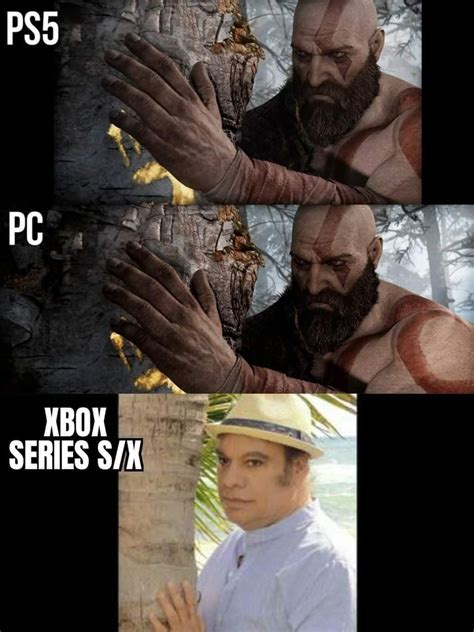 Meme Videojuegos Ps5 Vs Pc Vs Xbox Series S Artofit