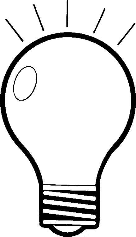 Light Bulb Clipart Black And White Clipart Best