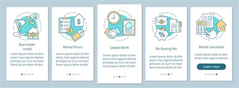 Tela da página do aplicativo móvel de integração de aluguel de imóveis