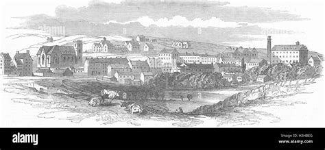 Ireland The Town Of Kilrush 1849 Illustrated London News Stock Photo
