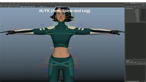 3d Character Rig In Maya For Unreal Unity Games Animation Or Mocap