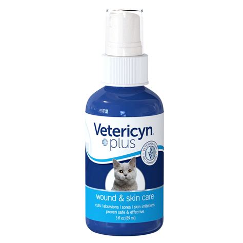 Vetericyn Plus Antimicrobial Wound And Skin Care Hydrogel Cat Spray