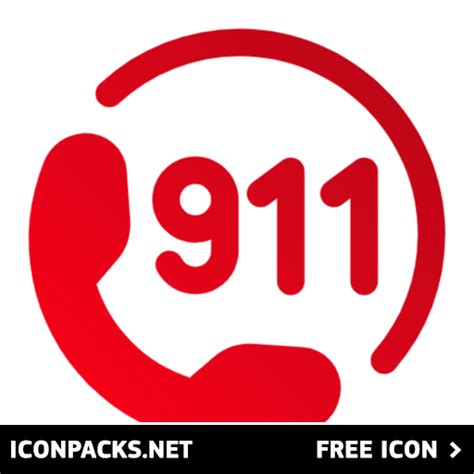 Free 911 Emergency Calling Red Phone Symbol Svg Png Icon Download Image