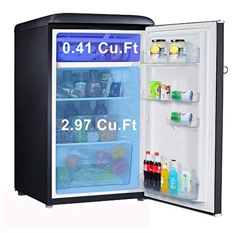Galanz Glr Bker Retro Compact Refrigerator Single Door Fridge