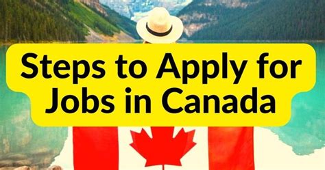 Steps To Apply For Jobs In Canada