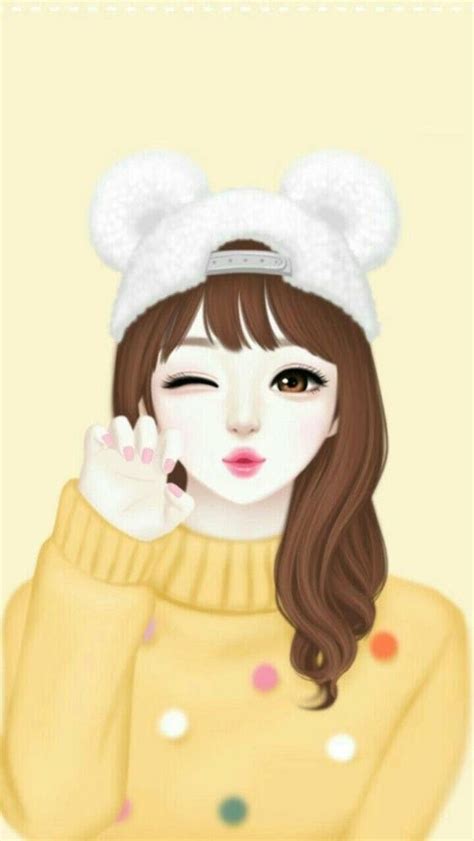 Kartun Comel Cute Wallpaper Gambar Kartun Korea Canti