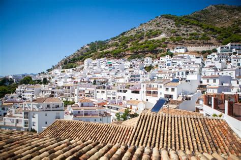 Mijas Village In Andalusia Spain Typical White Village With Lot Of