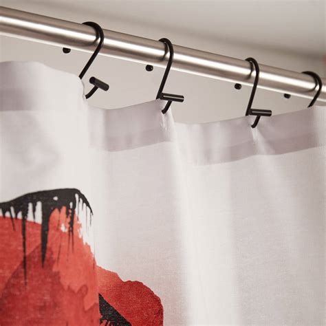 So i made this simple striped diy shower curtain for their bathroom in december….in the middle of all the holiday craziness….so i am just now getting around to posting about it. Set of 12 Shower Curtain Hooks | Bouclair.com
