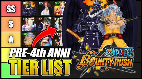 One Piece Bounty Rush Tier List Rating Every Character In Pre 4th