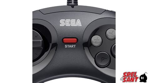 Retro Bit Sega Mega Drive 6 Button Usb Arcade Pad Black Spel And Sånt