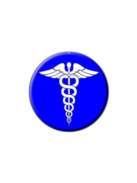 Graphics And More Caduceus Medical Symbol Blue Doctor Md Rn Emt