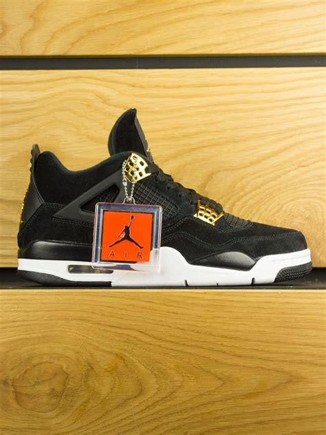 Nike Air Jordan Iv Retro Royalty Black Metallic Gold