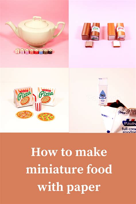 How To Make Miniature Food With Paper Miniature Dollhouse Food