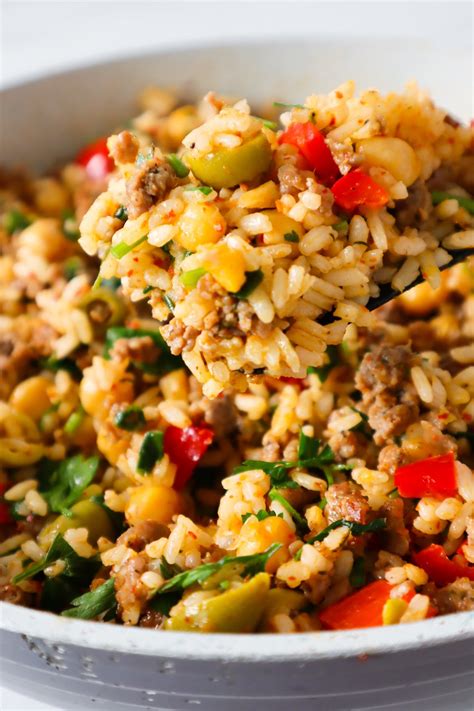 Ground Turkey And Rice Skillet Recipe Homemade Mastery