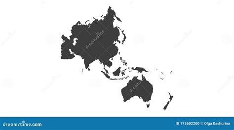 Asia Pacific Economic Cooperation Territory On World Map Royalty Free