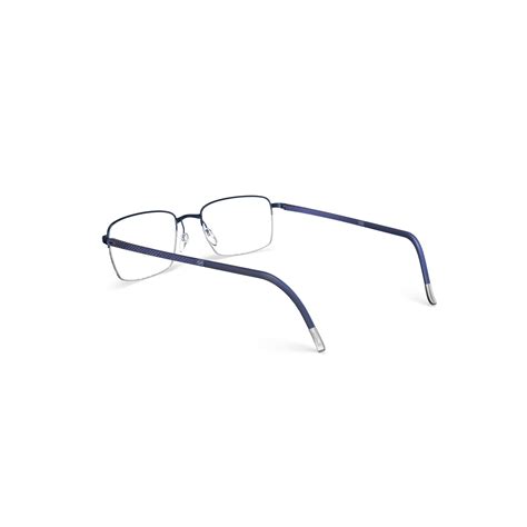 Silhouette 5560 Illusion Nylor 4540 Satin Blue Eyeglasses Man