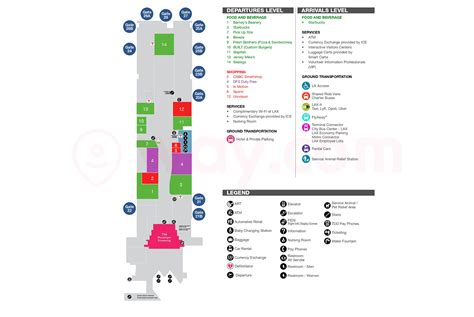 LAX Terminal Map Complete Guide Of LAX Terminals Way