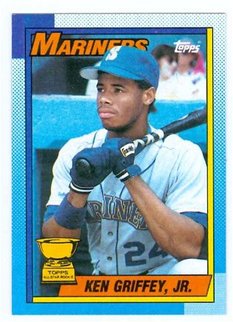 Ken Griffey Jr Baseball Card 1990 Topps 336 Seattle