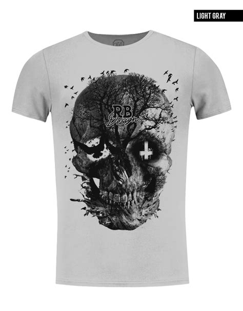 men s designer skull t shirt vintage skeleton graphic top md050 rb design brand new skeleton tee