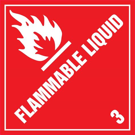 Amazon Com Adhesive Label Preprinted Flammable Liquid Shipping Label
