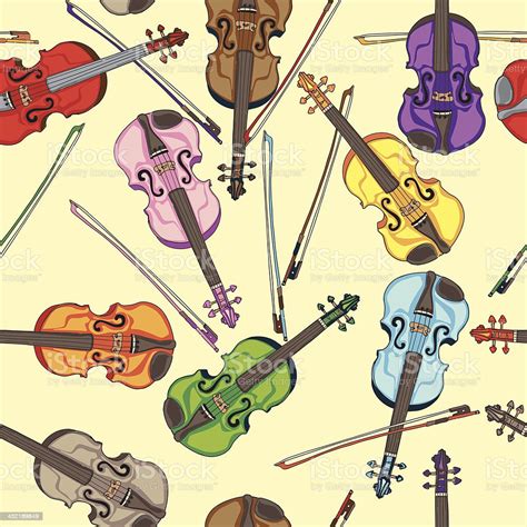 Violin Pattern Stock Illustration Download Image Now Acoustic Music