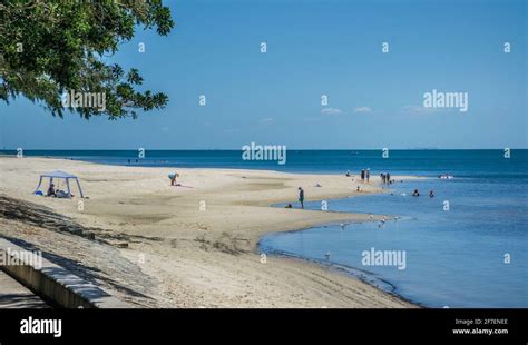 Bongaree Beach On Bribie Island Moreton Bay Region Queensland
