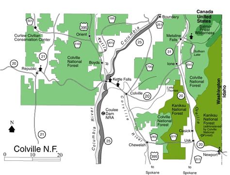 National Forest National Forest Washington Map