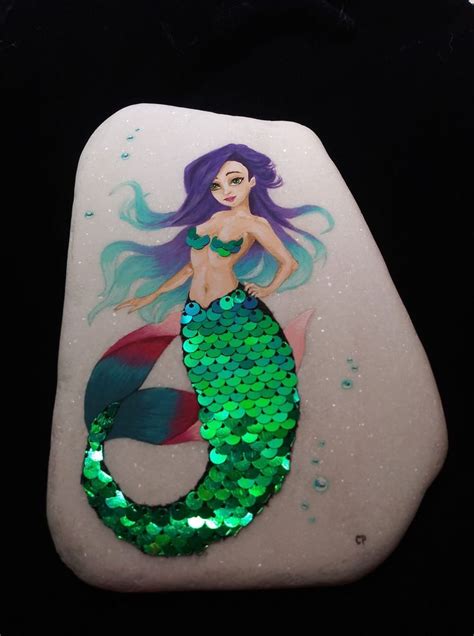 Pin By Connie Wilcox Kolkebeck On Painted Rocks Mermaid Painting