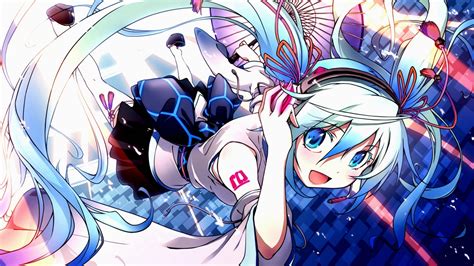 Wallpaper Illustration Anime Cartoon Vocaloid Hatsune Miku