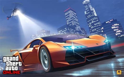 Hd Grand Theft Auto Online Orange Car Wallpaper Download Free 148707