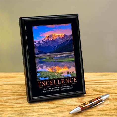 Excellence Mountain Framed Desktop Print | Excellence 