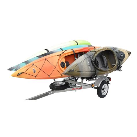 Malone Auto Racks Microsport Trailer Kayak Transport Package With 4