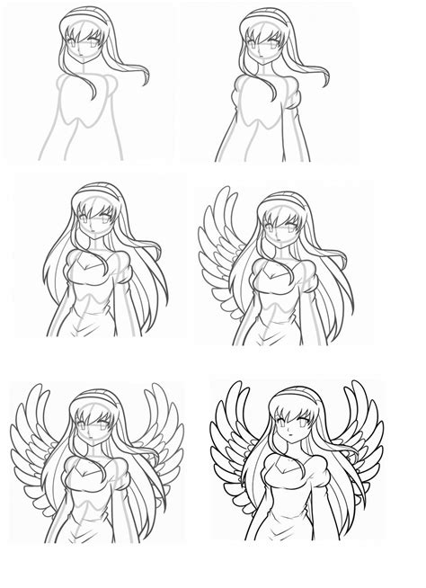 Как нарисовать ангела поэтапно Выбираем персонажа