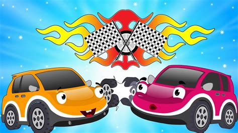 Baby Cars Racing Car Cartoon Video For Kids Youtube