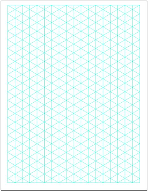 5 Free Isometric Graphgrid Paper Printable Isometric Graph Paper