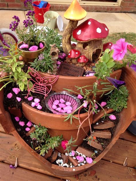 Broken Pot Fairy Garden Tutorial Video The Whoot Fairy Garden