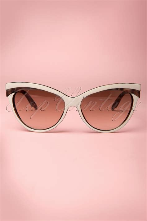 Judy Classic 50s Sunglasses In Ivory